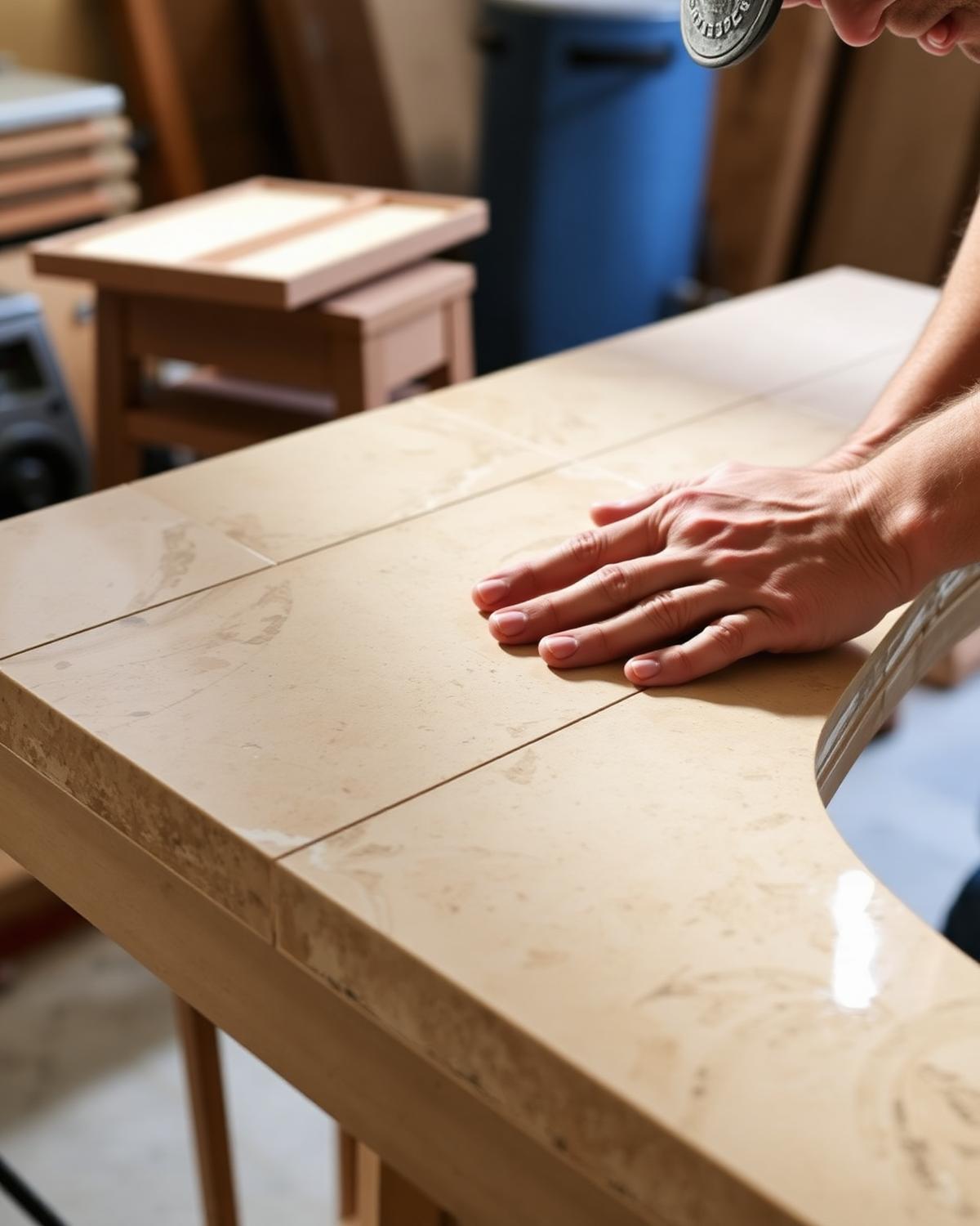 Handwerkliche Verlegearbeit